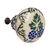 Polish Pottery 1" Drawer Pull Knob. Hand made in Poland. Pattern U1135 designed by Teresa Liana.