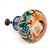 Polish Pottery 1" Drawer Pull Knob. Hand made in Poland. Pattern U1730 designed by Irena Maczka.