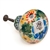 Polish Pottery 1" Drawer Pull Knob. Hand made in Poland. Pattern U2198 designed by Maria Starzyk.