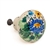 Polish Pottery 1" Drawer Pull Knob. Hand made in Poland. Pattern U1585 designed by Maria Starzyk.