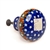 Polish Pottery 1" Drawer Pull Knob. Hand made in Poland. Pattern U159 designed by Anna Pasierbiewicz.