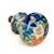 Polish Pottery 1" Drawer Pull Knob. Hand made in Poland. Pattern U2423 designed by Teresa Liana.