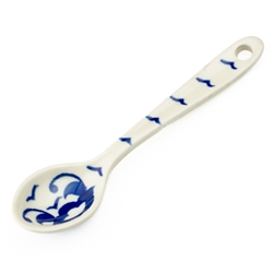 Polish Pottery 5" Sugar Spoon. Hand made in Poland.