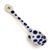 Polish Pottery 5" Sugar Spoon. Hand made in Poland.