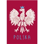 Polish Poster:   Polska Orzel- Polish Eagle - 21x30cm.  Excellent for framing. â€‹Second photo is showing a framed sample (frame is not included) Printed on 350g paper with a satin finish.