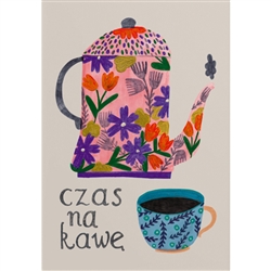 Polish Poster:  Cazs na Kawa- Time for Coffee - 50x70cm