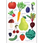 Polish Poster:   Fruits and Vegetables - Owoce i Warzywa - 50x70cm