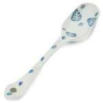 Polish Pottery 5" Sugar Spoon. Hand made in Poland. Pattern U4873 designed by Maria Starzyk.