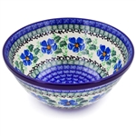 Polish Pottery Stoneware Bowl 8 in.