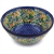 Polish Pottery 8" Bowl. Hand made in Poland. Pattern U1589 designed by Maria Starzyk.