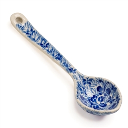 Polish Pottery 6" Deep Spoon. Hand made in Poland.