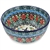 Polish Pottery 5" Ice Cream Bowl. Hand made in Poland. Pattern U3523 designed by Teresa Liana.