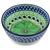 Polish Pottery 5" Ice Cream Bowl. Hand made in Poland. Pattern U408D designed by Jacek Chyla.