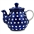 Polish Pottery 12 oz. Coffee or Tea Pot. Hand made in Poland and artist initialed.