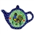 Polish Pottery 5" Tea Bag Plate. Hand made in Poland. Pattern U2702 designed by Monika Kuczynska.