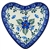 Polish Pottery 3" Tea Bag or Lemon Plate. Hand made in Poland and artist initialed.