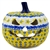 Polish Pottery 7" Pumpkin Jack-O'Lantern. Hand made in Poland and artist initialed.