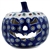 Polish Pottery 7" Pumpkin Jack-O'Lantern. Hand made in Poland and artist initialed.