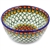 Polish Pottery 5" Ice Cream Bowl. Hand made in Poland. Pattern U81 designed by Teresa Liana.