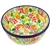 Polish Pottery 6" Cereal/Berry Bowl. Hand made in Poland. Pattern U4909 designed by Teresa Liana.