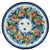 Polish Pottery 6" Bread & Butter Plate. Hand made in Poland. Pattern U3094 designed by Maria Starzyk.