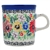 Polish Pottery 4 oz. Mug. Hand made in Poland. Pattern U3638 designed by Maria Starzyk.