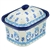 Polish Pottery 4" Box with Lid. Hand made in Poland and artist initialed.