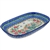 Polish Pottery 10" Serving/Baking Dish. Hand made in Poland. Pattern U3017 designed by Wirginia Cebrowska.