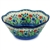 Polish Pottery 8" serving Bowl. Hand made in Poland. Pattern U4921 designed by Teresa Liana.