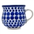 Polish Pottery 2 oz. Espresso Cup. Hand made in Poland. Pattern U5093 designed by Teresa Liana.