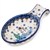 Polish Pottery 7" Spoon Rest. Hand made in Poland. Pattern U4661 designed by Teresa Liana.