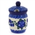 Polish Pottery 4" Jar with Lid. Hand made in Poland and artist initialed.