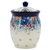 Polish Pottery 5.5" Jar with Lid. Hand made in Poland. Pattern U4708 designed by Maria Starzyk.