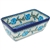 Polish Pottery 8" Loaf Pan. Hand made in Poland and artist initialed.