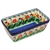 Polish Pottery 8" Loaf Pan. Hand made in Poland. Pattern U3784 designed by Krystyna Dacyszyn.