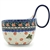 Polish Pottery 14 oz. Soup Bowl with Handle. Hand made in Poland and artist initialed.