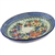 Polish Pottery 10" Oval Bowl. Hand made in Poland. Pattern U2991 designed by Maria Starzyk.