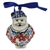 Polish Pottery 4" Santa Claus Ornament. Hand made in Poland.