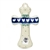 Polish Pottery 3" Cross. Hand made in Poland and artist initialed.