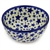 Polish Pottery 5" Ice Cream Bowl. Hand made in Poland and artist initialed.