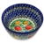 Polish Pottery 5" Ice Cream Bowl. Hand made in Poland. Pattern U4475 designed by Maryla Iwicka.