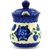 Polish Pottery 5 oz. Sugar Bowl. Hand made in Poland and artist initialed.