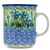 Polish Pottery 8 oz. Everyday Mug. Hand made in Poland. Pattern U5071 designed by Teresa Liana.