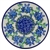 Polish Pottery 6" Bread & Butter Plate. Hand made in Poland and artist initialed.