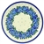 Polish Pottery 6" Bread & Butter Plate. Hand made in Poland and artist initialed.