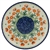 Polish Pottery 6" Bread & Butter Plate. Hand made in Poland and artist initialed.