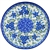 Polish Pottery 6" Bread & Butter Plate. Hand made in Poland and artist initialed.