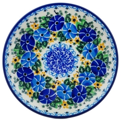 Polish Pottery 6" Bread & Butter Plate. Hand made in Poland. Pattern U1935 designed by Maria Starzyk.