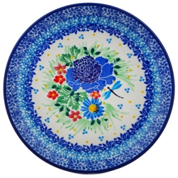 Polish Pottery 6" Bread & Butter Plate. Hand made in Poland. Pattern U5159 designed by Teresa Liana.