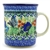 Polish Pottery 15 oz. Everyday Mug. Hand made in Poland. Pattern U4087 designed by Teresa Liana.